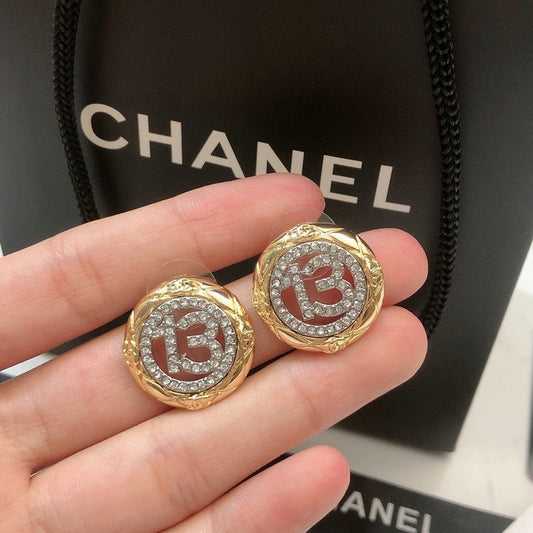 18K Chanel No.13 Diamond Earrings