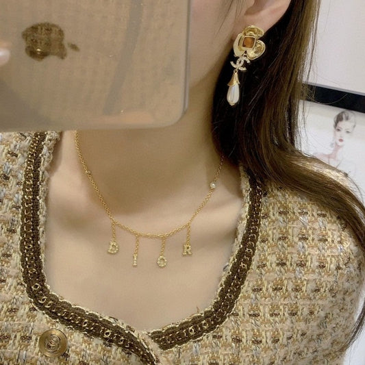 18K Chanel Camellia Pearl Earrings