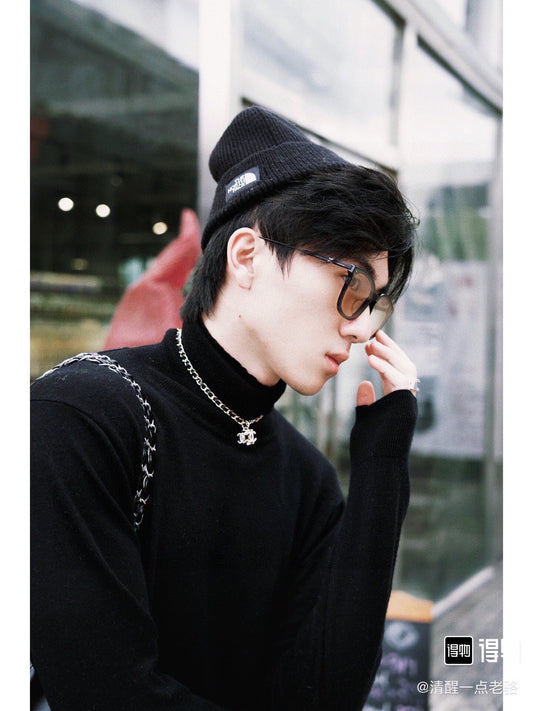 18K Chanel Leather Choker Necklace