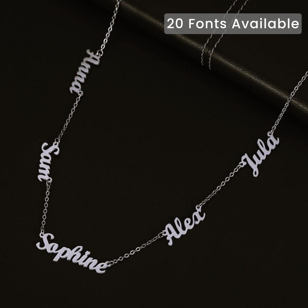 Personalized Name Necklace with 1¨C6 Names