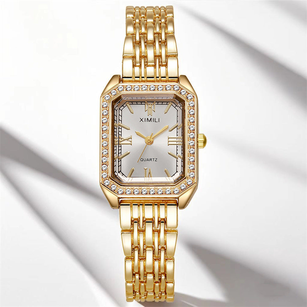 Classic Square Link Bracelet Watch