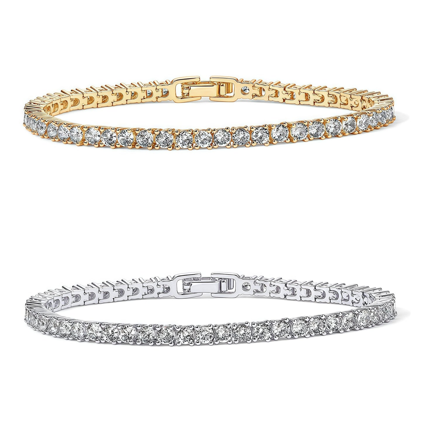 3 mm Cubic Zirconia Tennis Bracelet