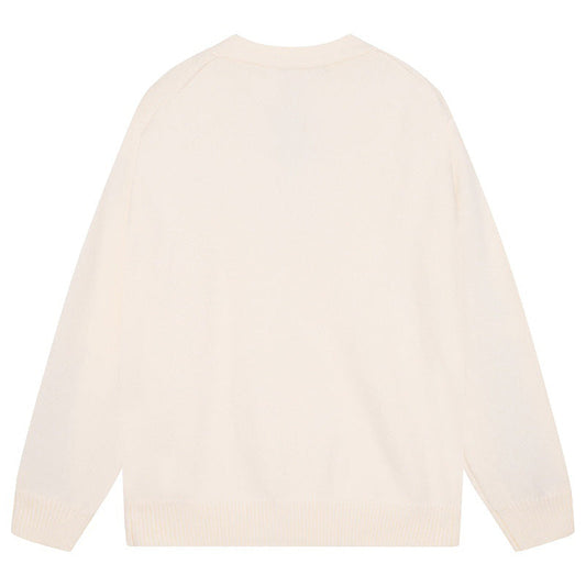 AMRI Cotton V-Neck Bones Cardigan