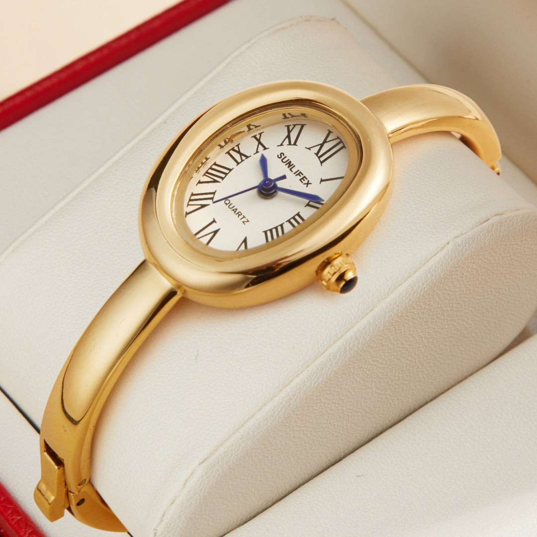 Elegant Oval Shaped Vintage Watch