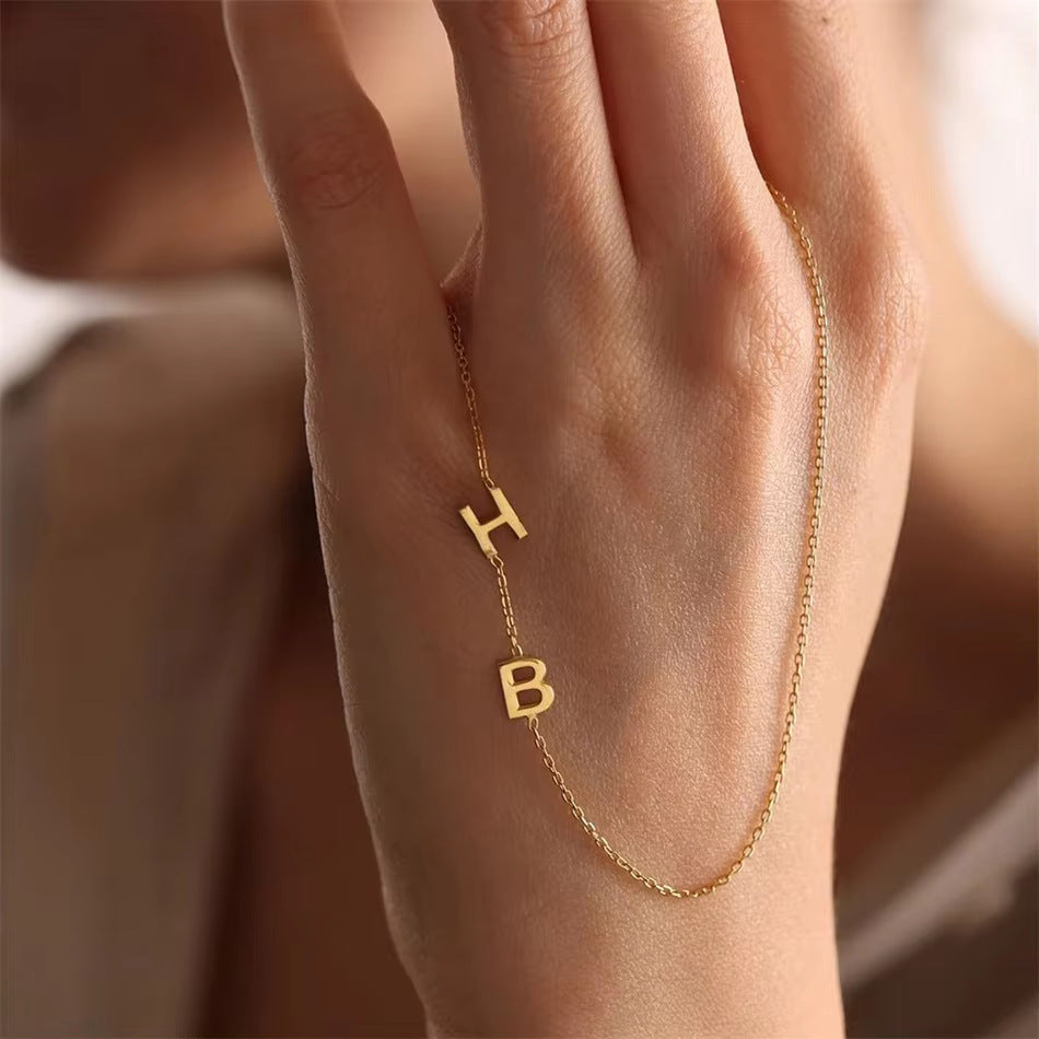 Personalized Side Name Letter Necklace