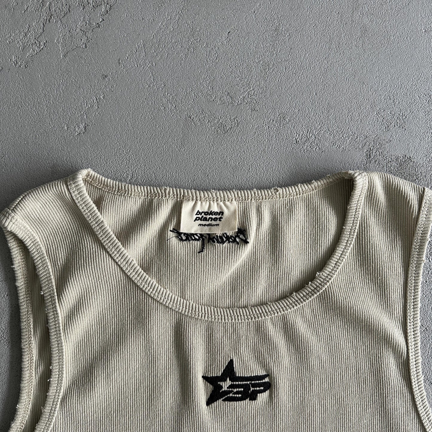 Broken P Mens Washed Ribbde Tank Top