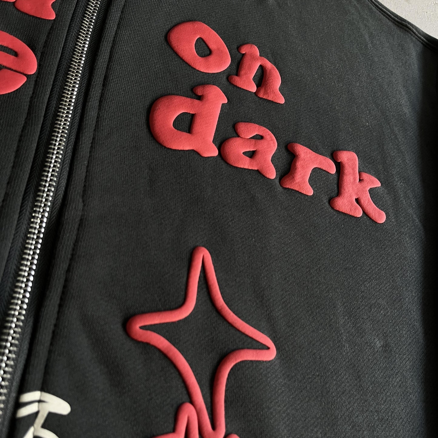 Broken P Skeleton Zip Up Hoodie