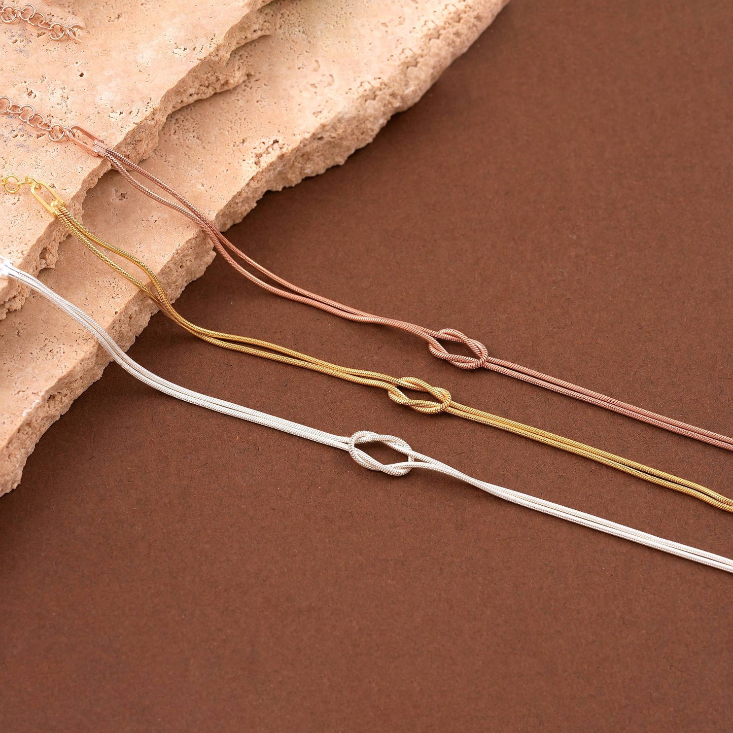 Minimalist Knot Together Bracelet