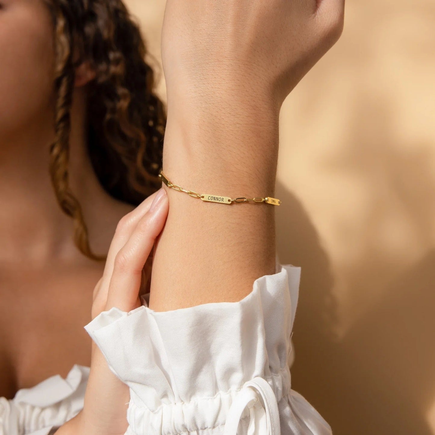 Personalized Minimalist Paperclip Name Bracelet