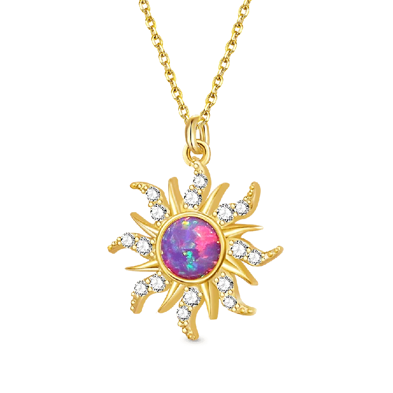 Golden Sun Opal Earring Necklace Bracelet Jewelry Set