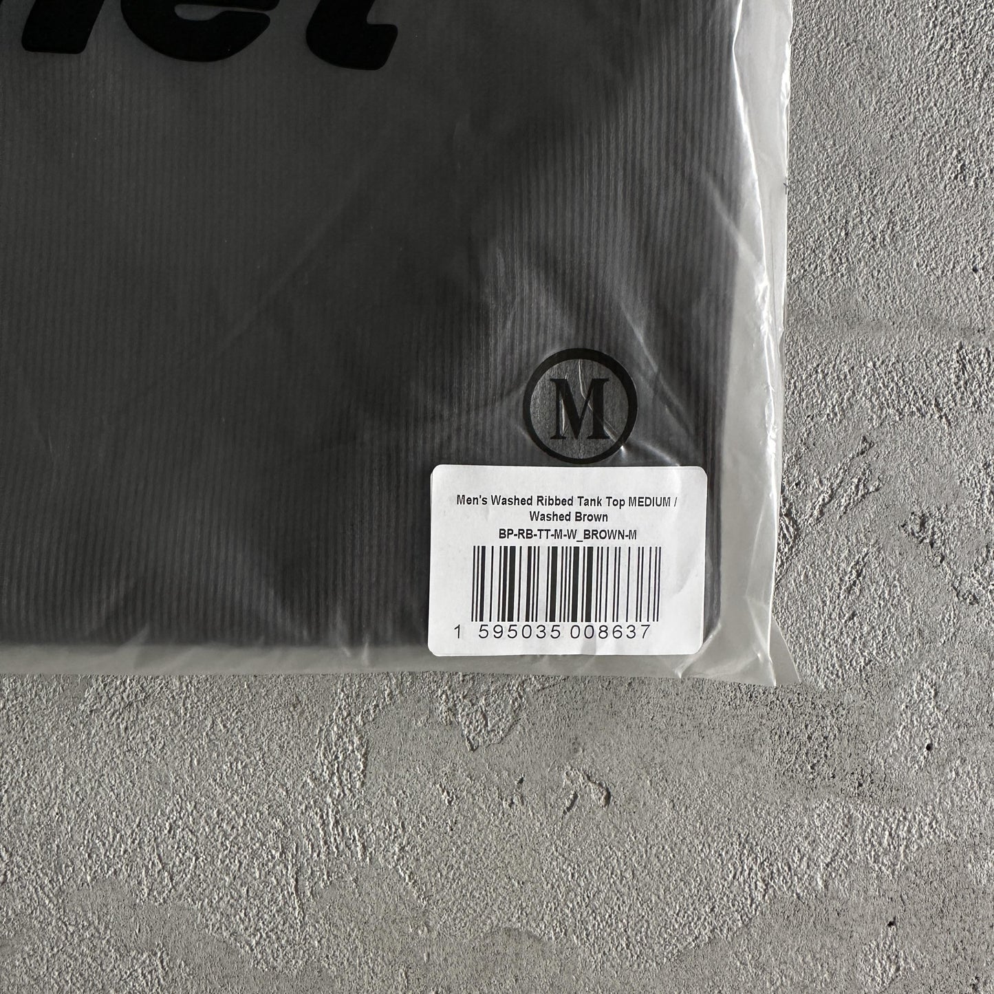 Broken P Mens Washed Ribbde Tank Top