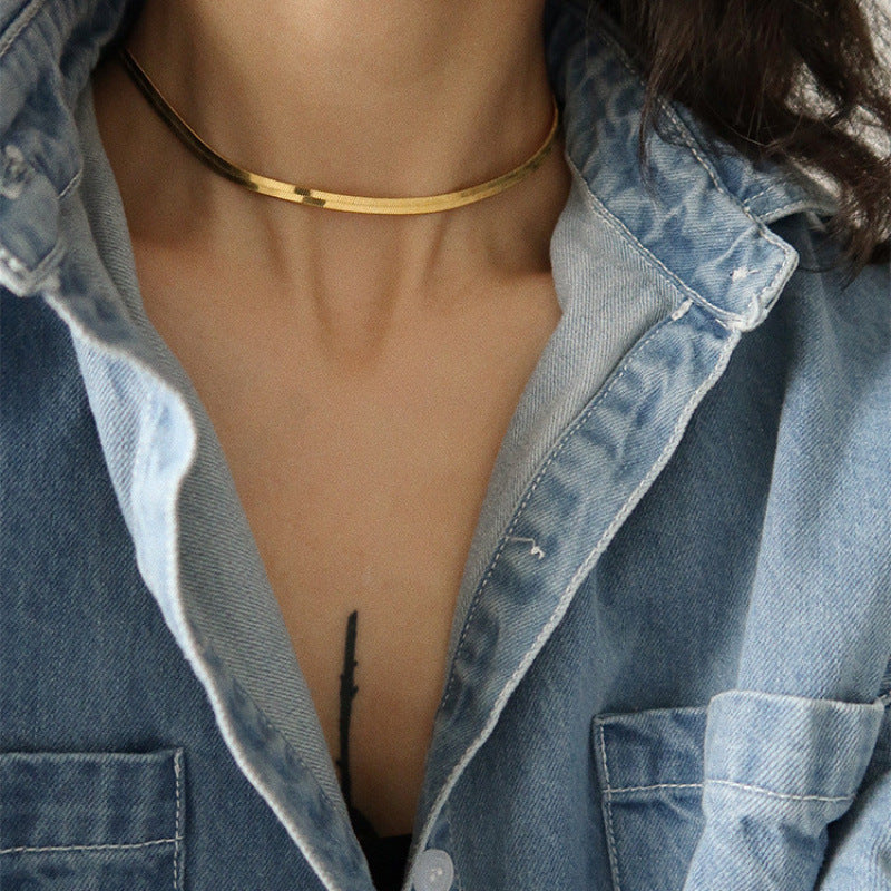 Double-Layer Snake Chain Necklace