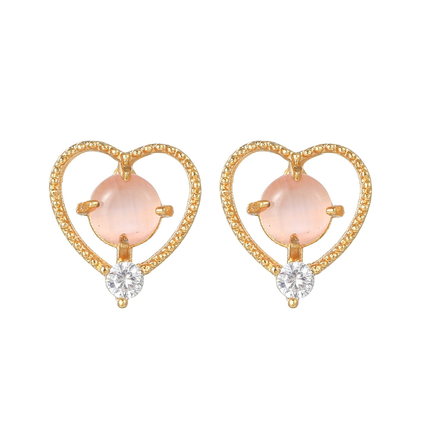 Sweet Pink Love Earrings Set