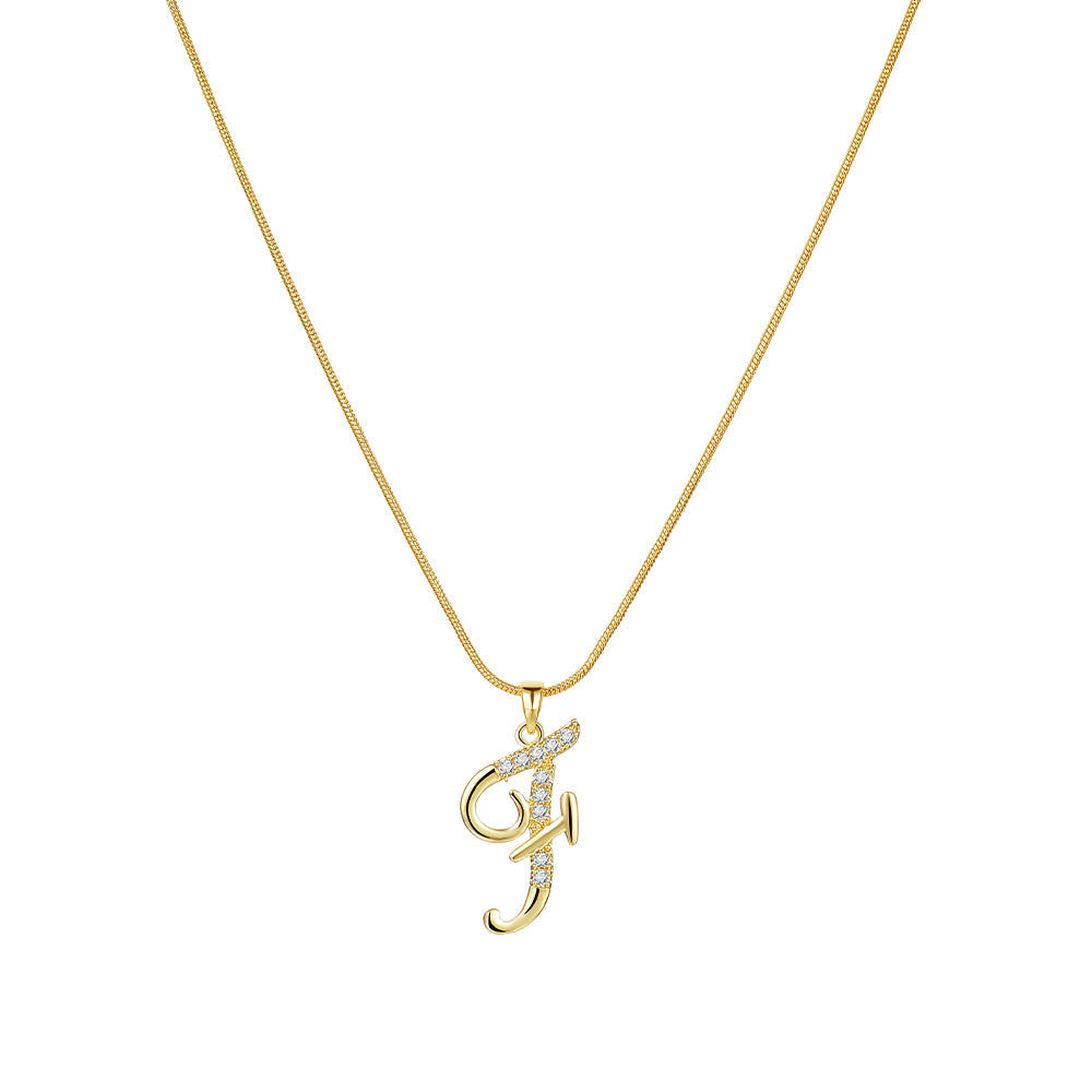 Gold Initial Necklace ¨C A-Z Letters