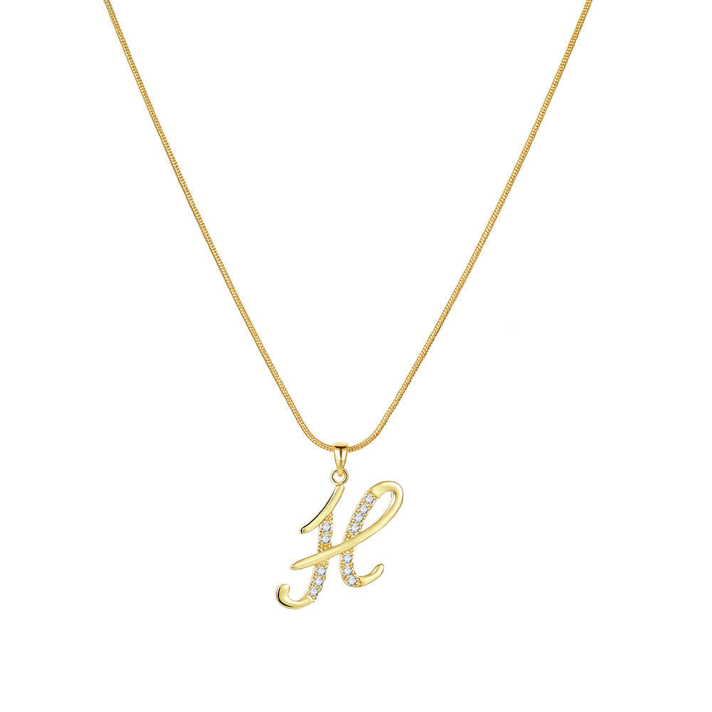 Gold Initial Necklace ¨C A-Z Letters