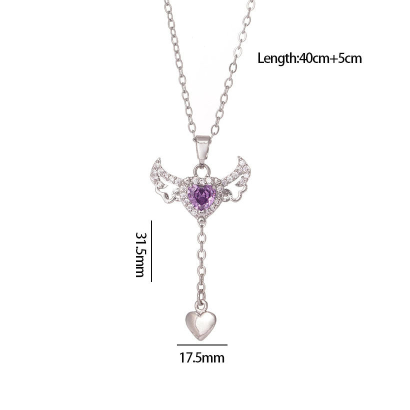 Angel Heart Necklace ¨C Movable Wings Design