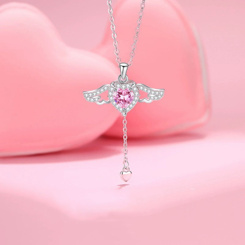 Angel Heart Necklace ¨C Movable Wings Design