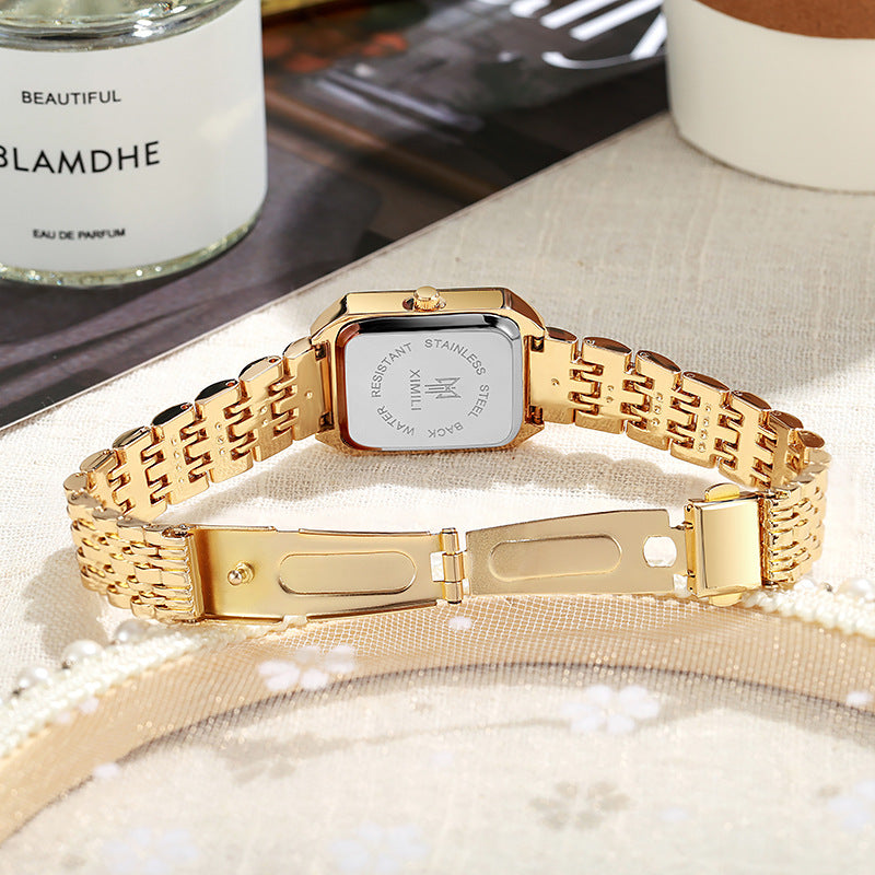 Classic Square Link Bracelet Watch