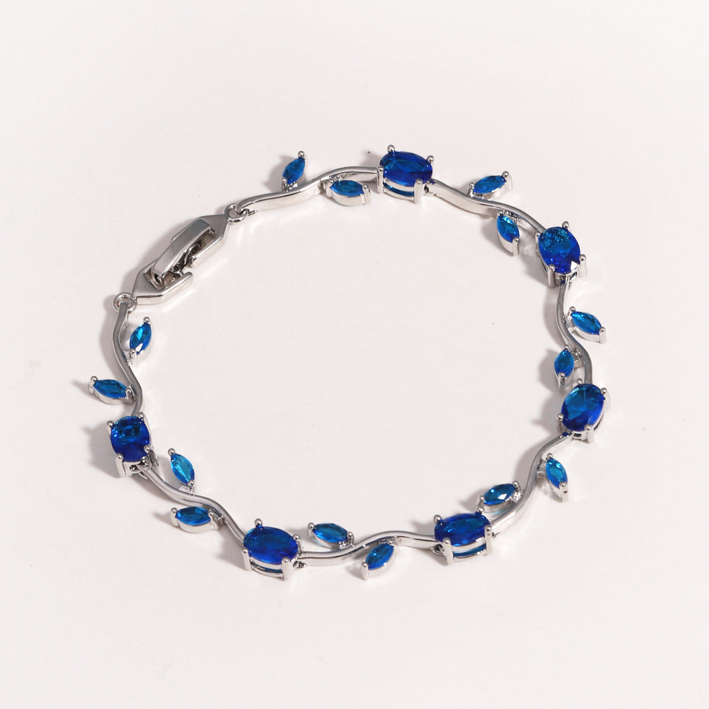 Vintage Jewel-Toned Vine Bracelet
