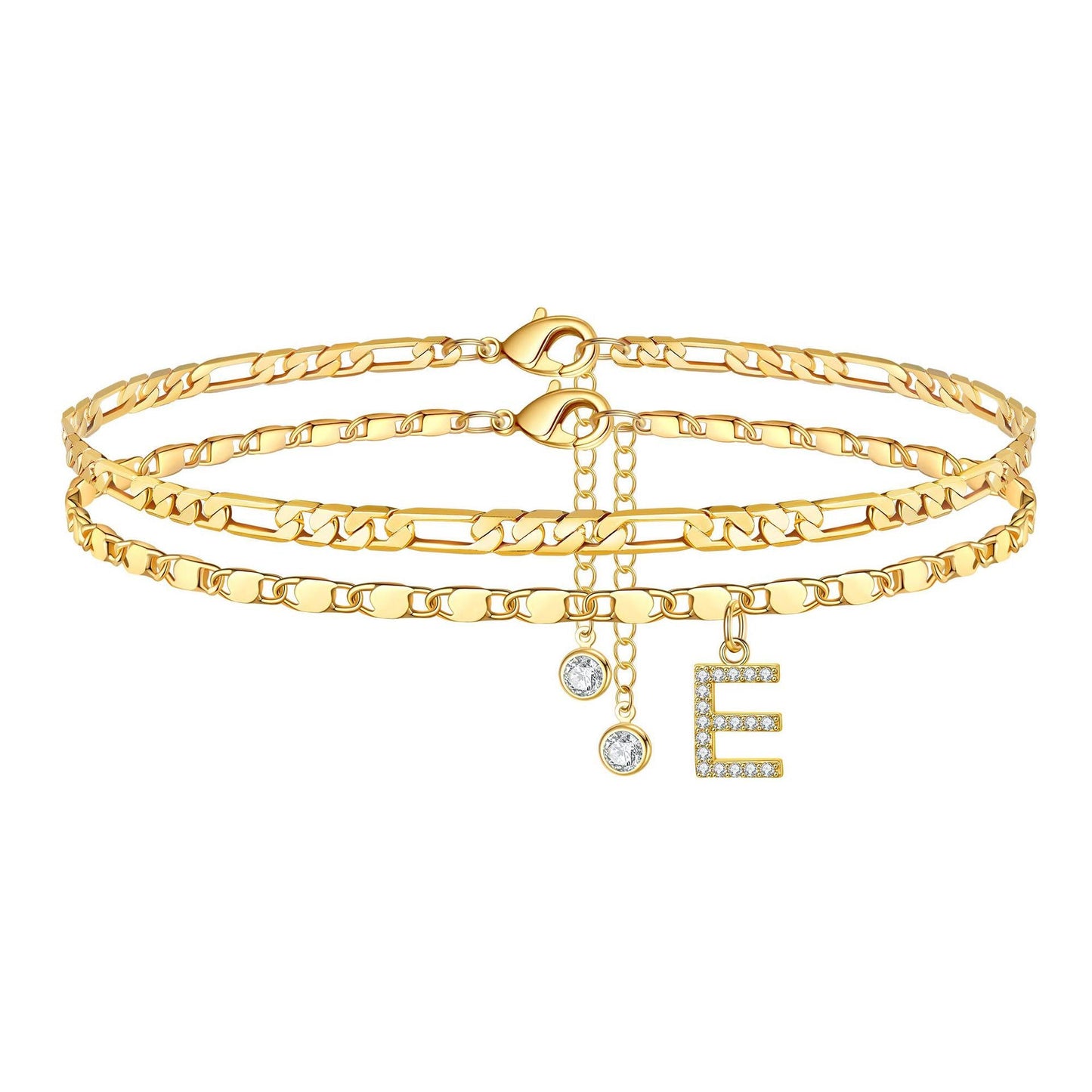 Waterproof & Tarnish-Free Classic Initial Anklet