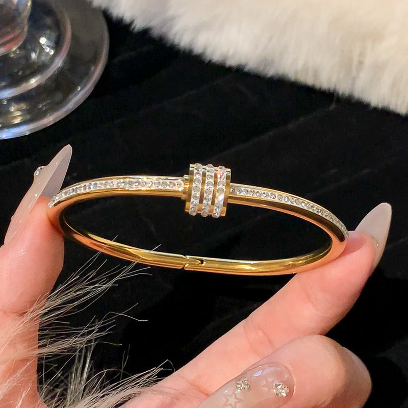 Waterproof & Tarnish-Free 5-Piece Stackable Bangle Set