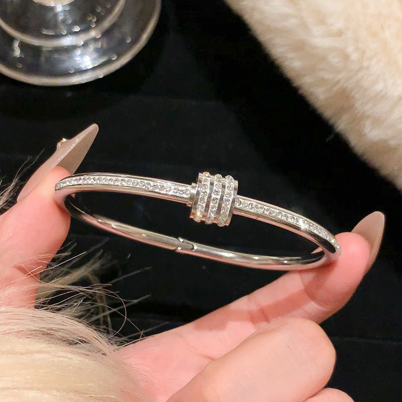 Waterproof & Tarnish-Free 5-Piece Stackable Bangle Set